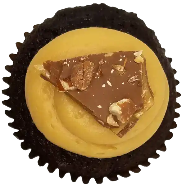 Chocolate Caramel II top view Top view of Chocolate Caramel II cupcake