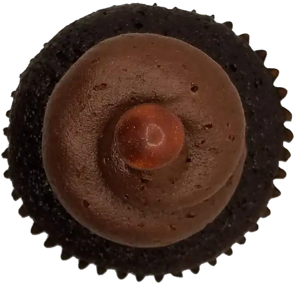 Chocolate Chocolate Top View Top view of Chocolate Chocolate cupcake