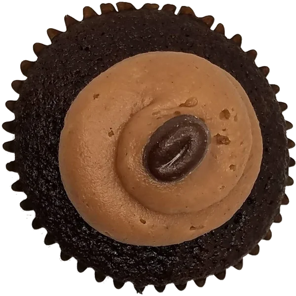 Chocolate Mocha Top View Top view of Chocolate Mocha cupcake