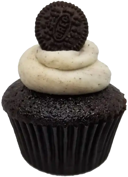 Chocolate Oreo Cupcake Toronto Cupcakes Chocolate Oreo cupcake with oreo/vanilla and a mini oreo cookie