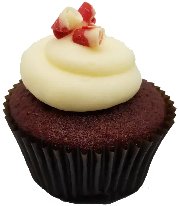 Red Velvet Cupcake Toronto Cupcakes Red Velvet cupcake with vanilla cream cheese frosting and chocolate curls