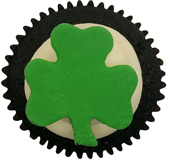 St Patty's Day Top View Toronto Cupcakes St Patty's Day cupcake top view