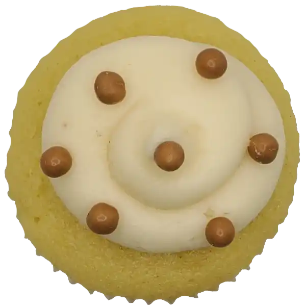 Vanilla Caramel top view Top view of Vanilla Caramel cupcake