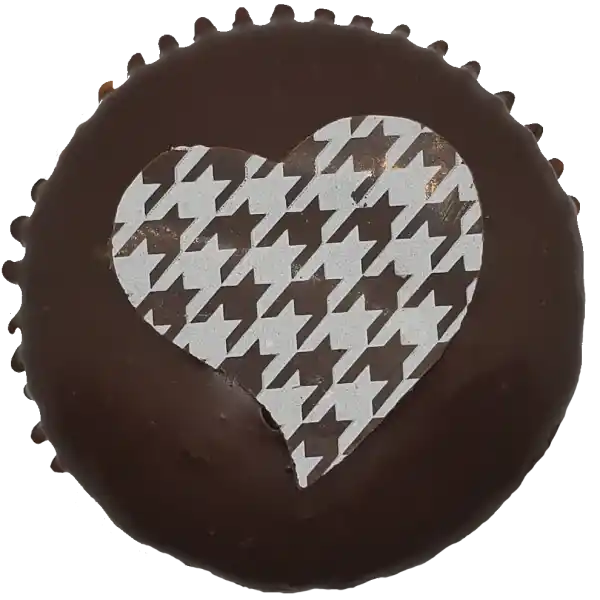 Vanilla Chocolate Ganache top view Top view of Vanilla Chocolate Ganache cupcake