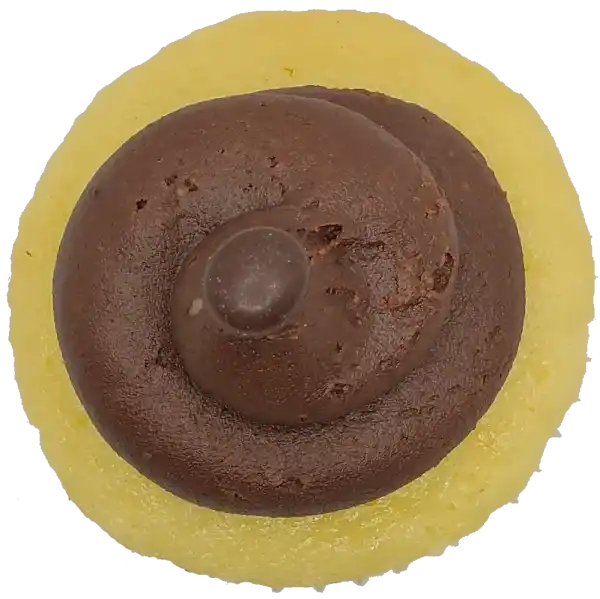 Vanilla Chocolate top view Top view of Vanilla Chocolate cupcake
